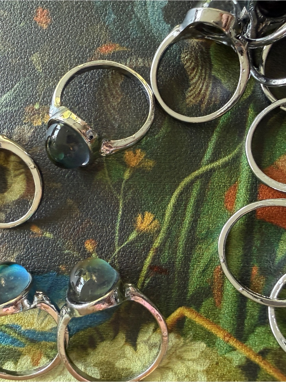 50 Mood Rings Party Favors Mixed Sizes 6 7 8 - Women's Jewelry Metal - Picture 7 of 9
